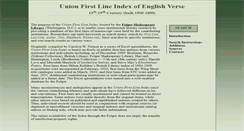 Desktop Screenshot of firstlines.folger.edu