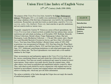Tablet Screenshot of firstlines.folger.edu